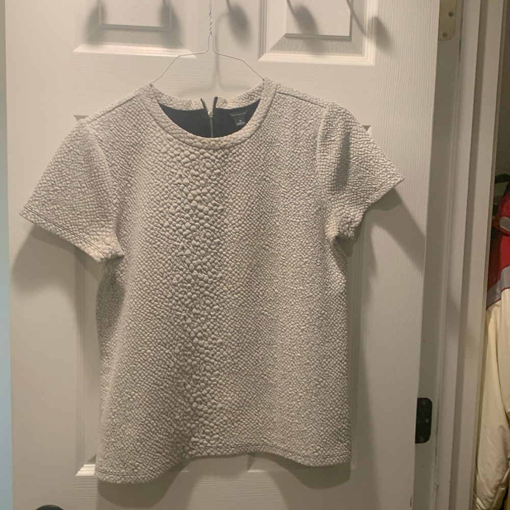 Elegant pearl white top